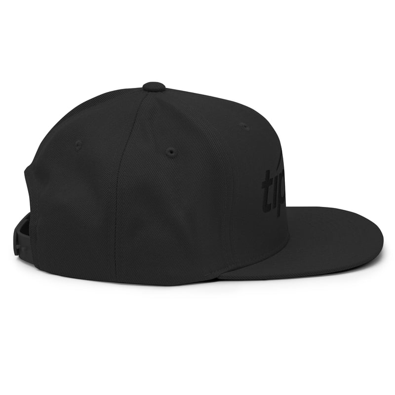 Tipalti - Black on Black Embroidered Yupoong Snapback Hat - image6